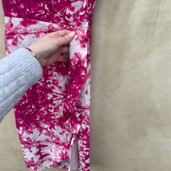 La Petite Robe di Chiara Boni Pink Melania Dress Cutout Off Shoulder Sheath - Picture 9 of 14